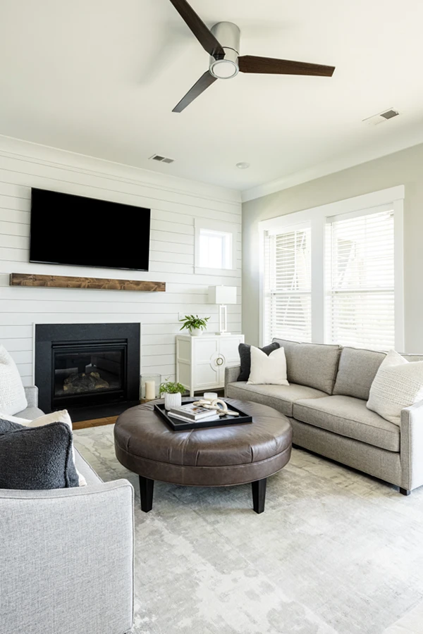 Living room interior design in Mount Pleasant, SC